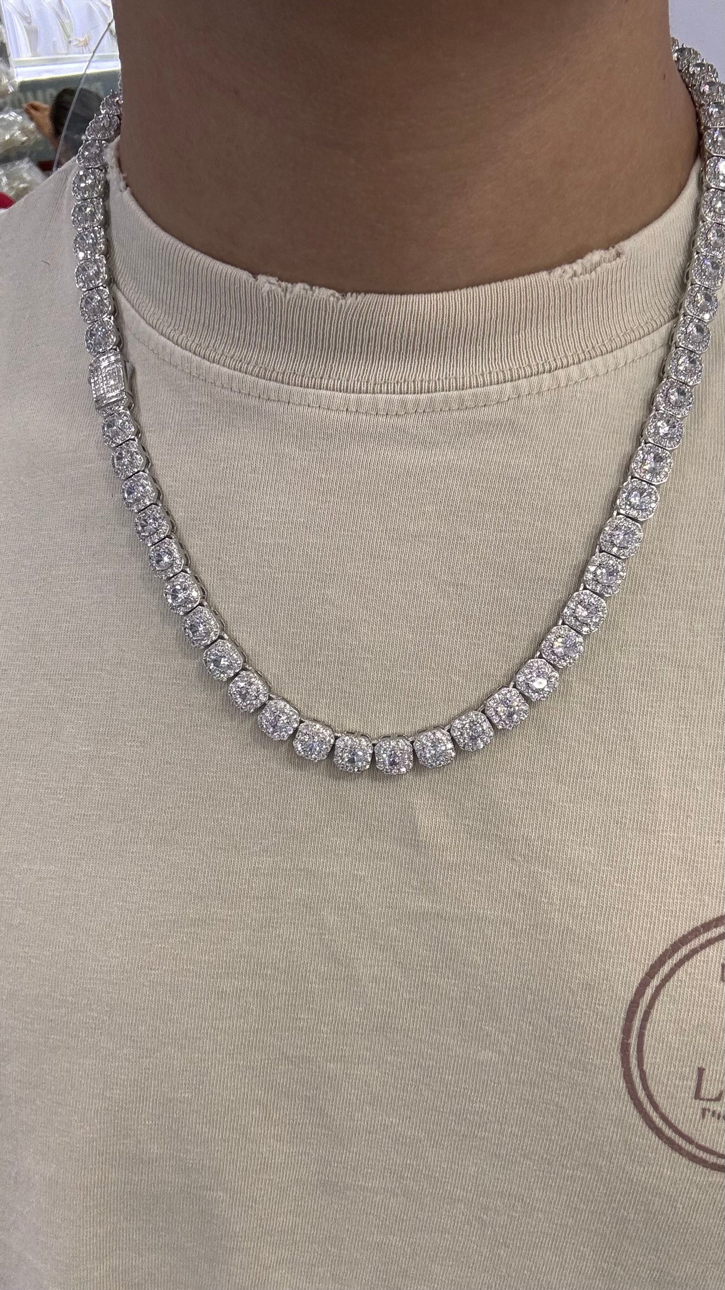 Cadena Tipo Tennis Plata.925