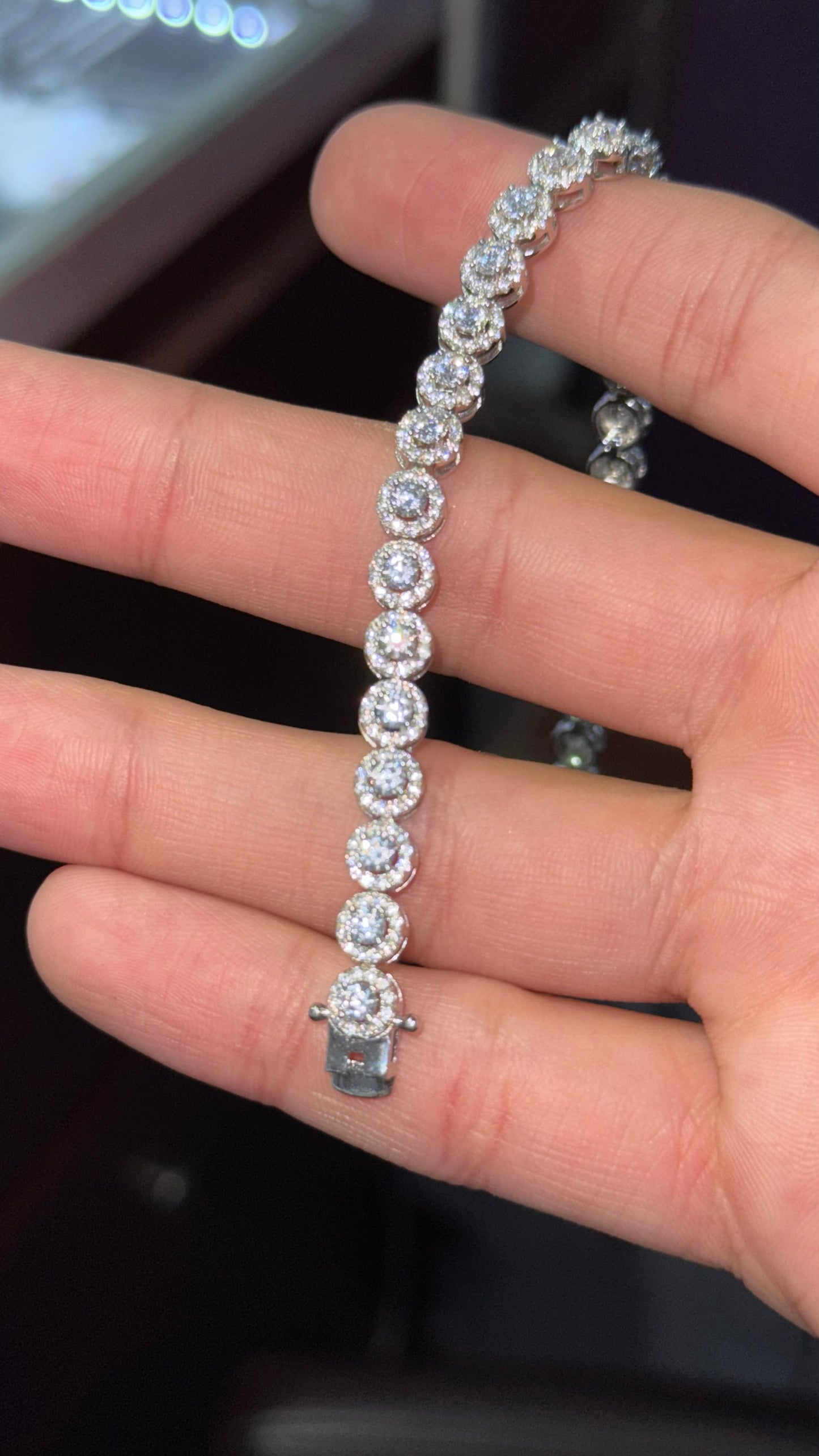 Pulso Tennis Circle Plata.925