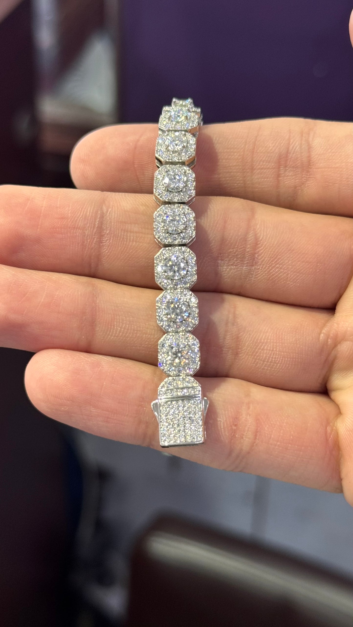 Pulso Tipo Tennis Moissanite