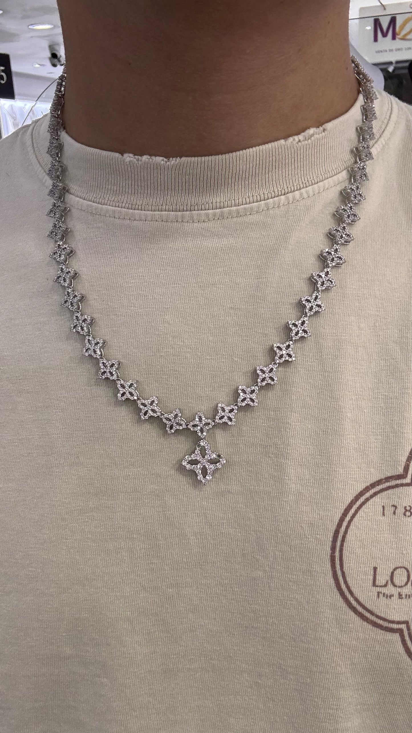 Cadena estrella Plata.925