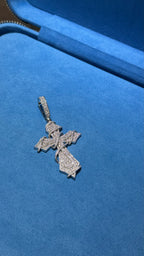 Dije CruzEsp Moissanita Plata.925