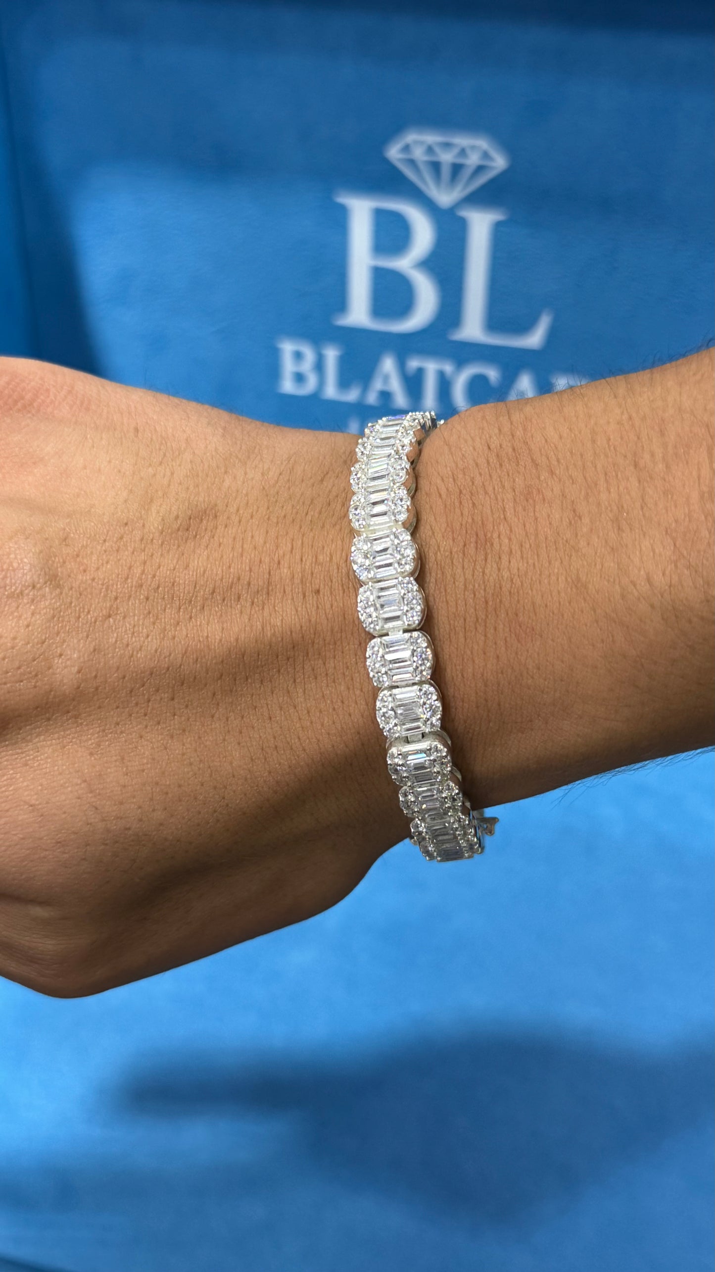 Pulso Baguette Plata.925