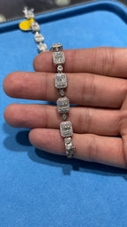 Pulso Cuarw Moissanita Plata.925