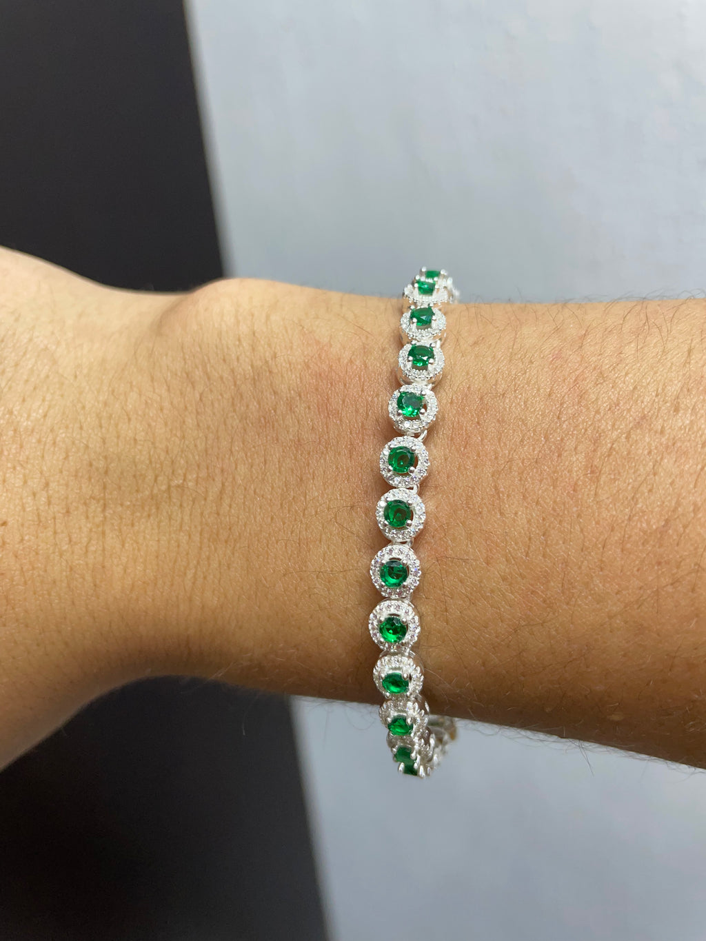 Tennis Circle Bracelet Silver.925