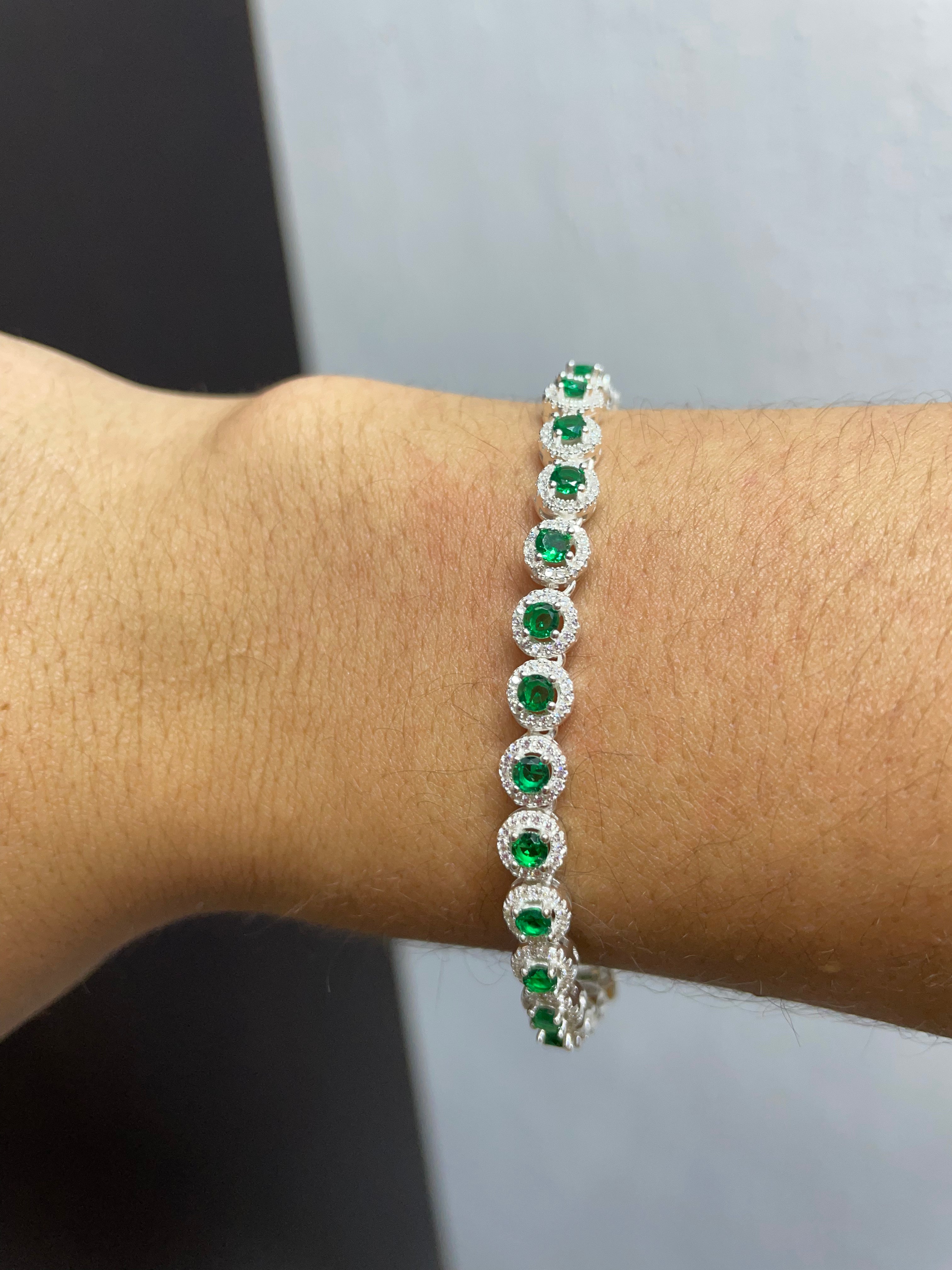 Tennis Circle Bracelet Silver.925