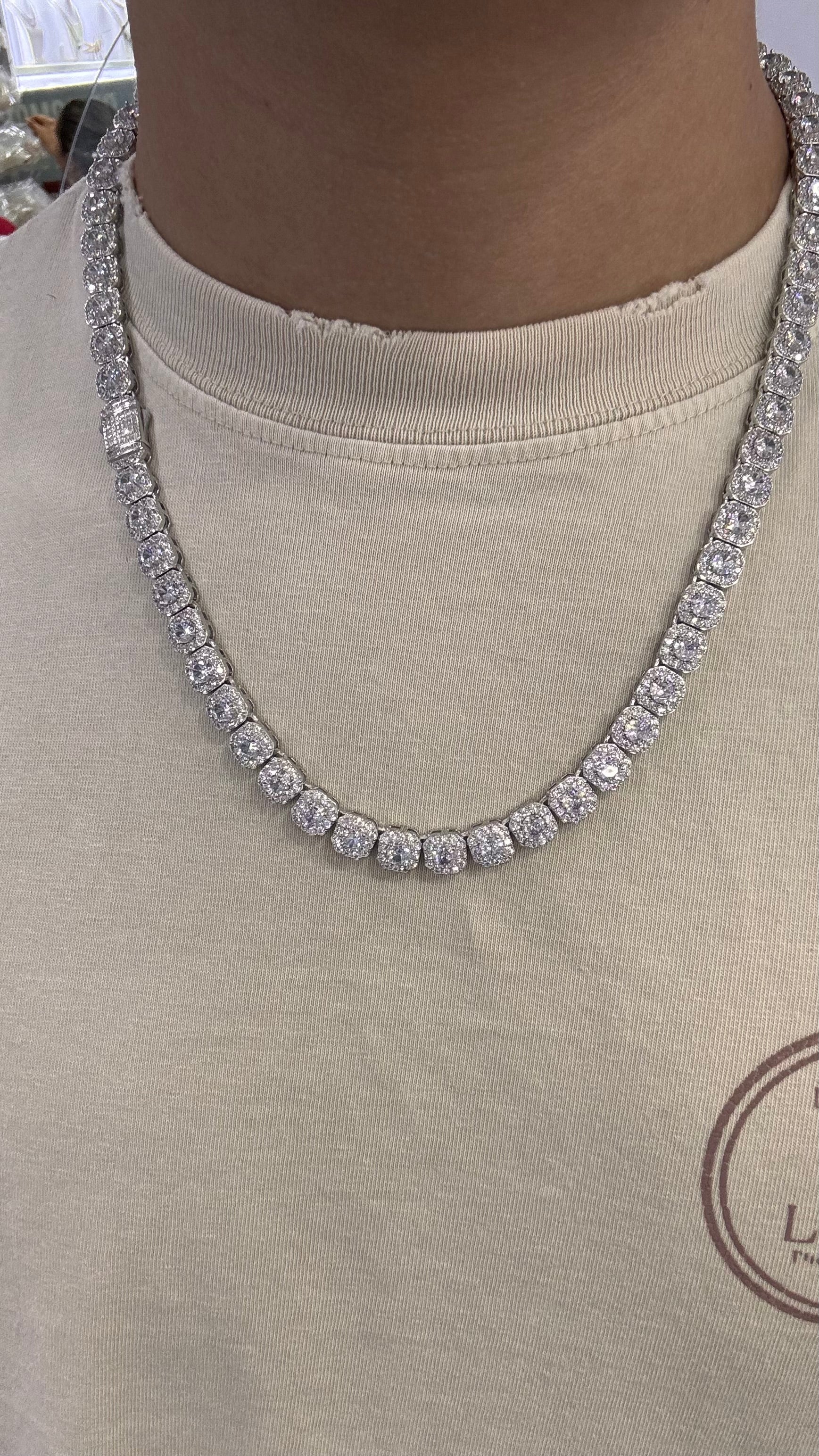 Cadena Tipo Tennis Plata.925