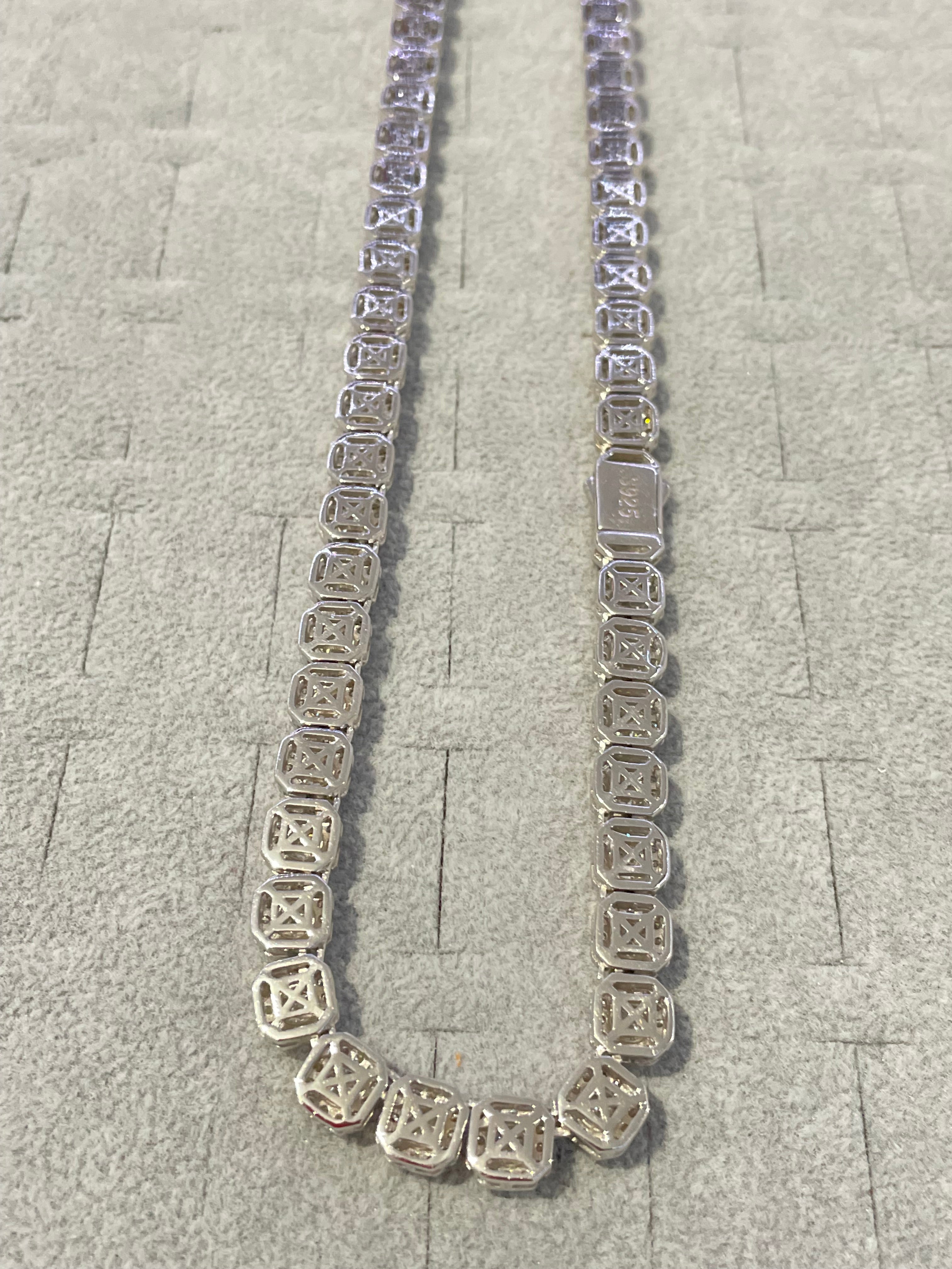 Cadena Tipo Tennis Moissanite