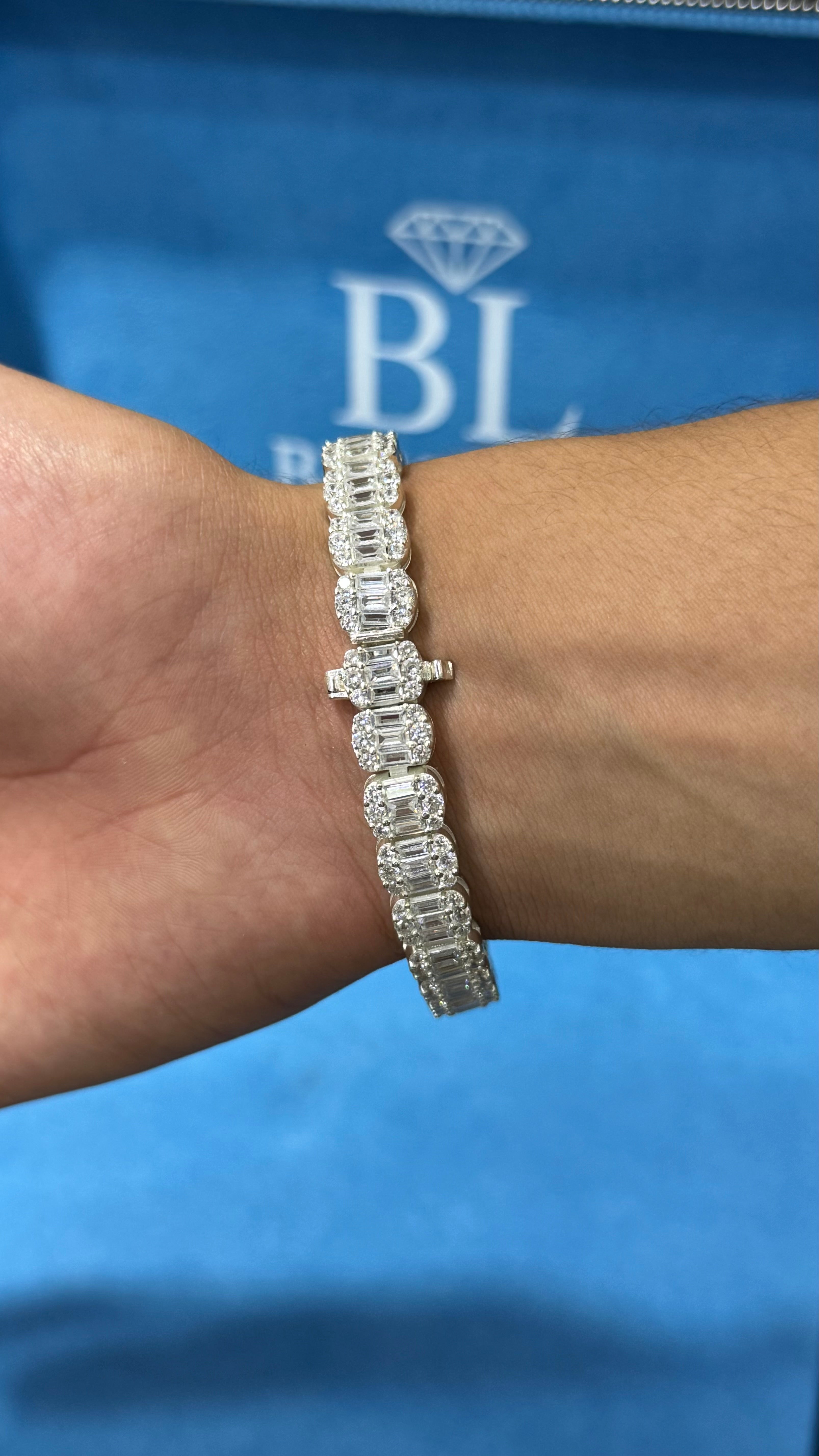 Pulso Baguette Plata.925
