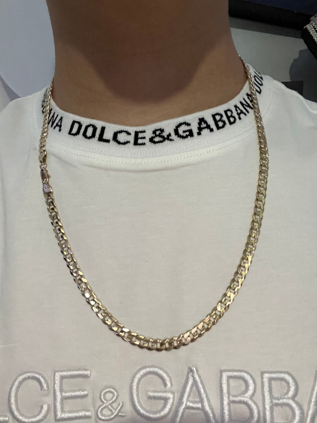 Cadena Barbada Oro 10k