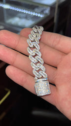 Silver Baguette Bracelet.925