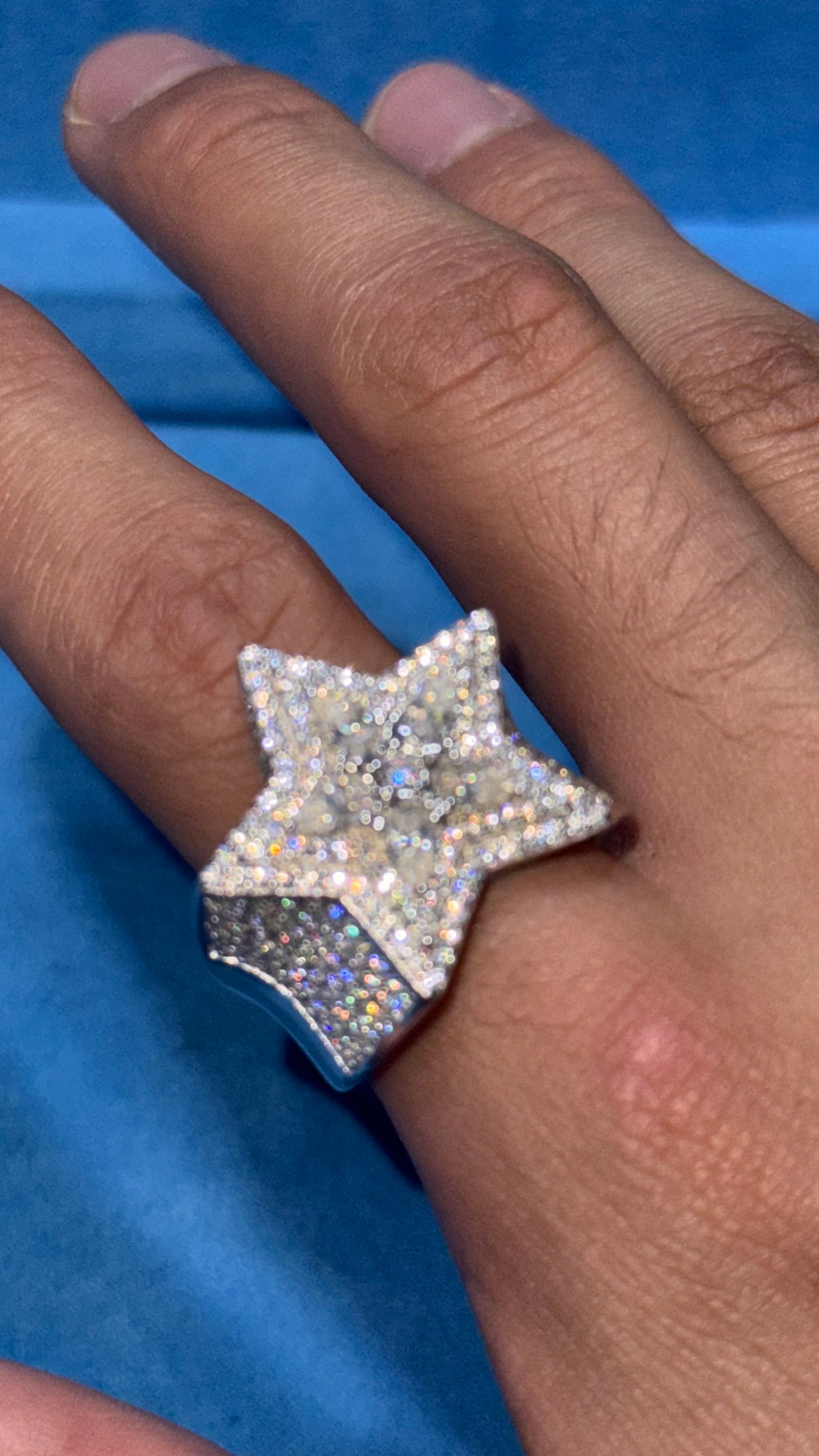 Anillos Estrella Moissanita Plata.925