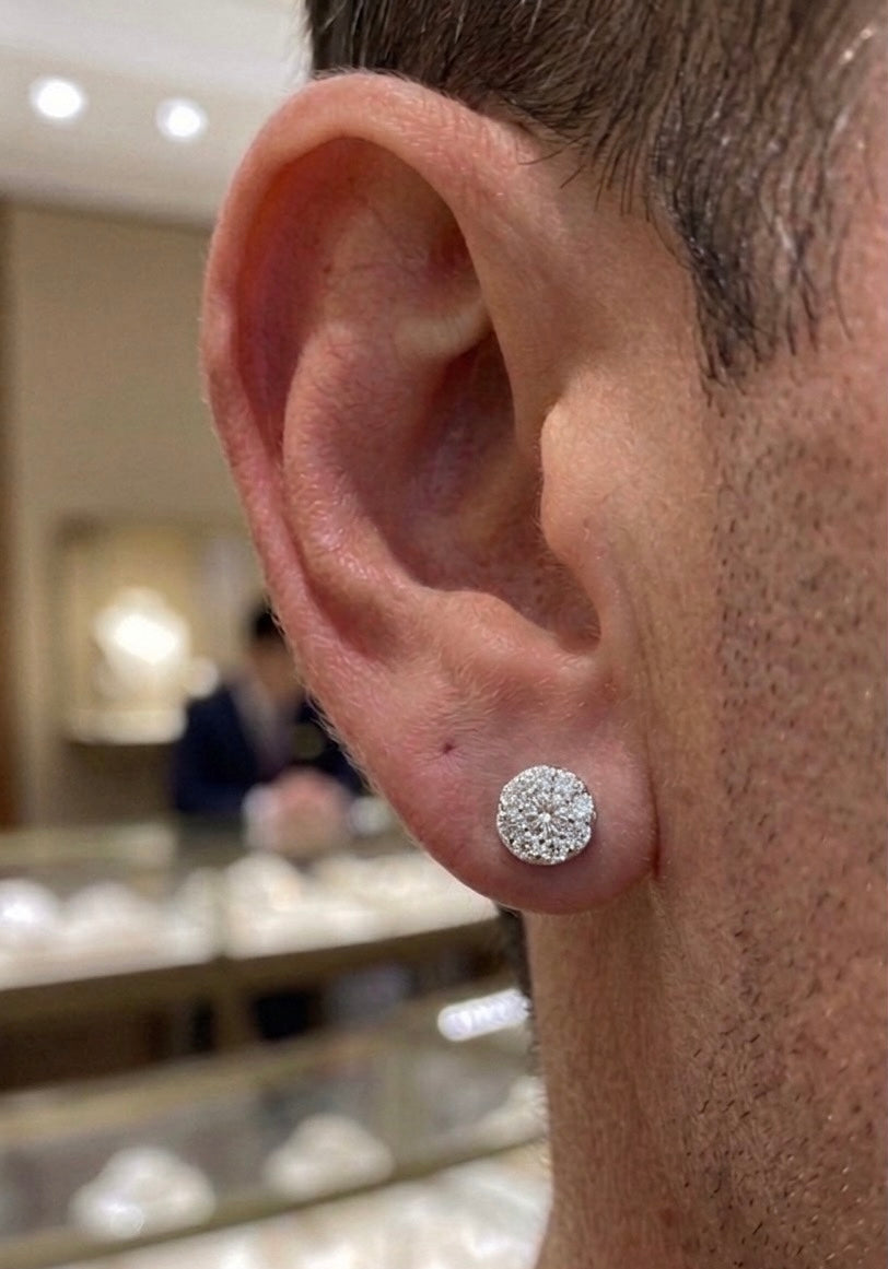 Aretes Cuadrados Plata.925