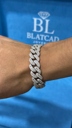Silver Baguette Bracelet.925