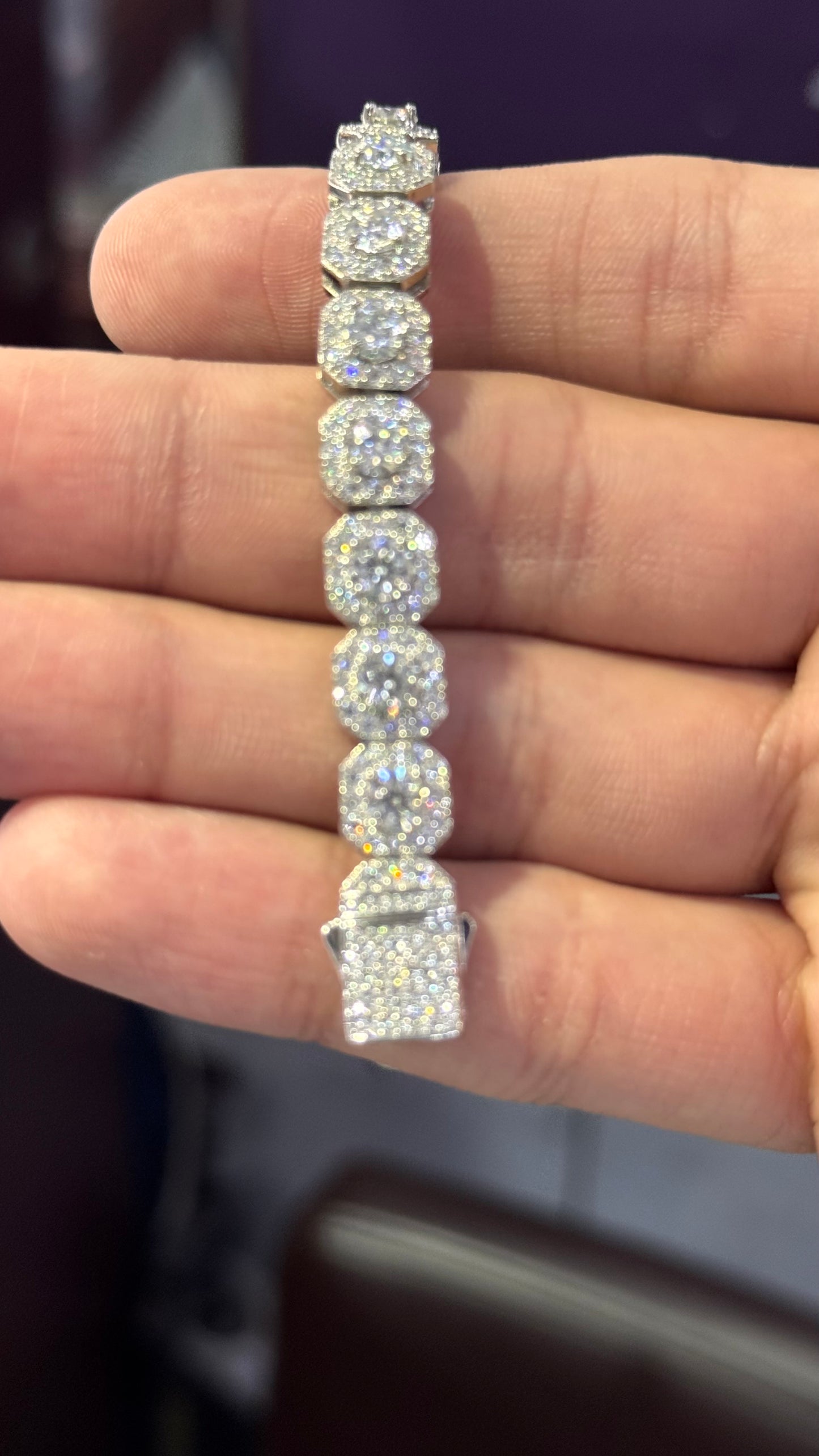 Pulso Tipo Tennis Moissanite