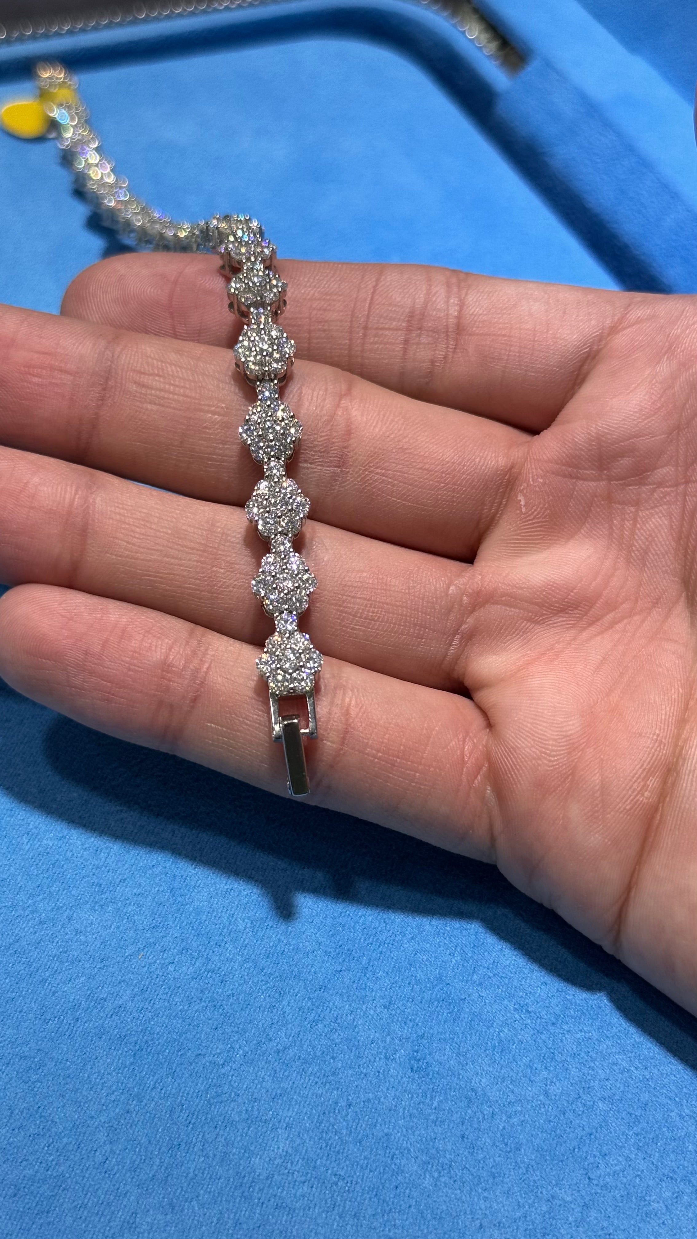 Pulso Crew Moissanita Plata.925