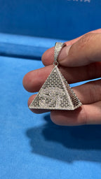 Dije Triáng Moissanita Plata.925