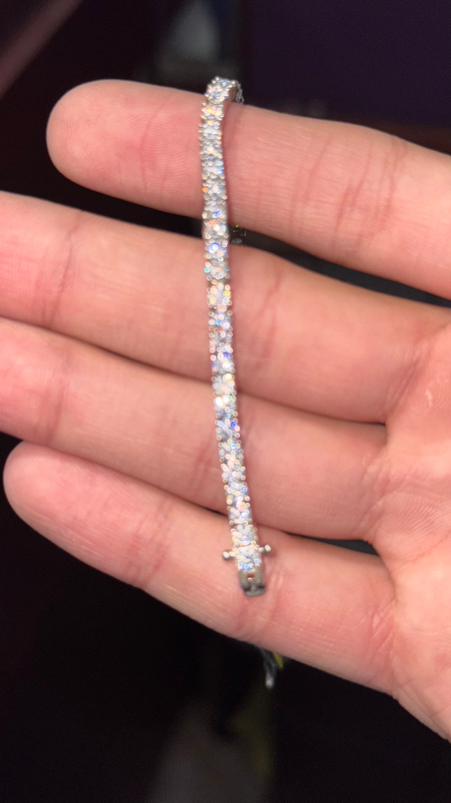 Pulso Tennis Moissanite Plata.925