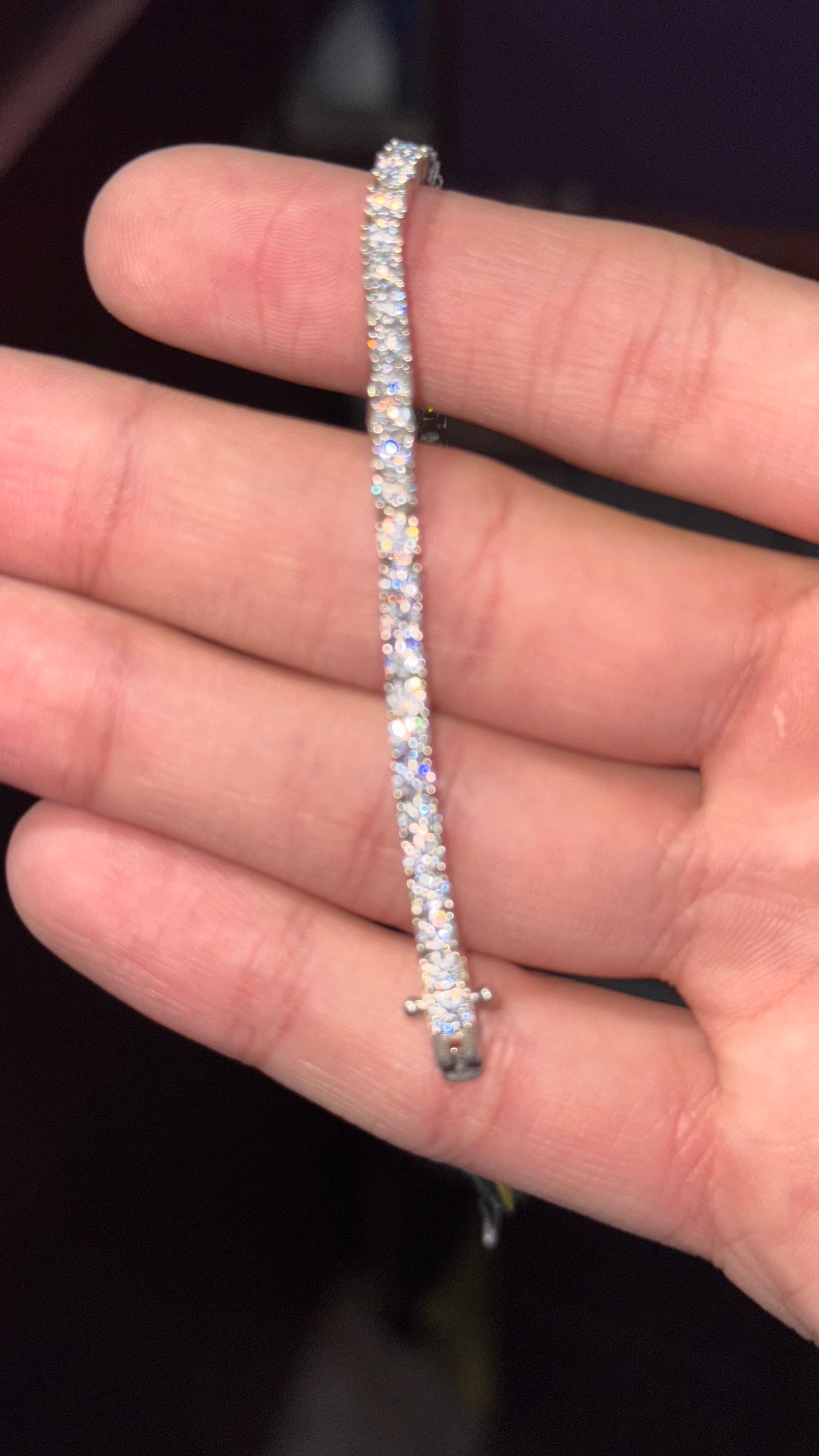 Pulso Tennis Moissanite Plata.925