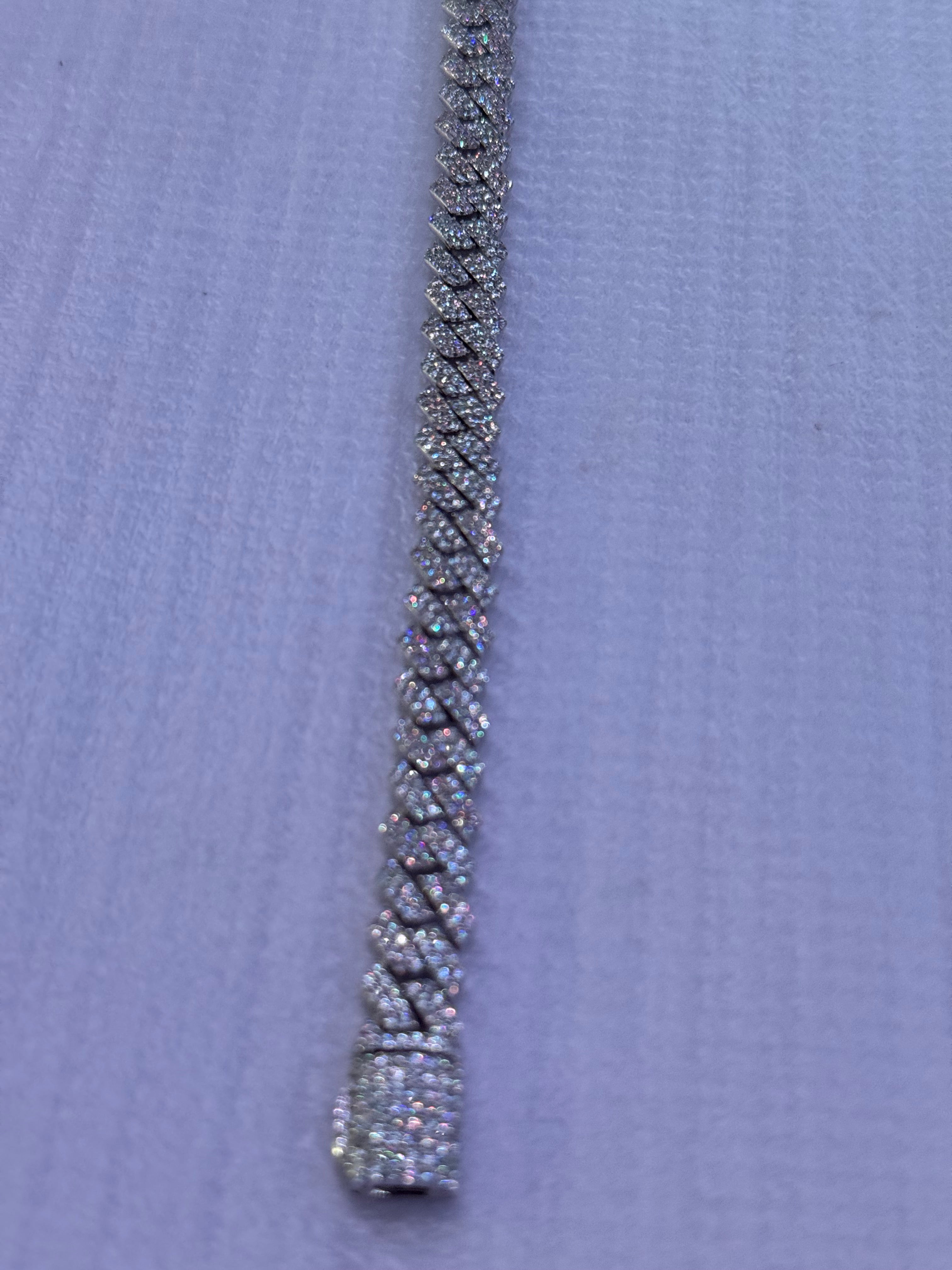 Pulso Miami Moissanite Plata.925