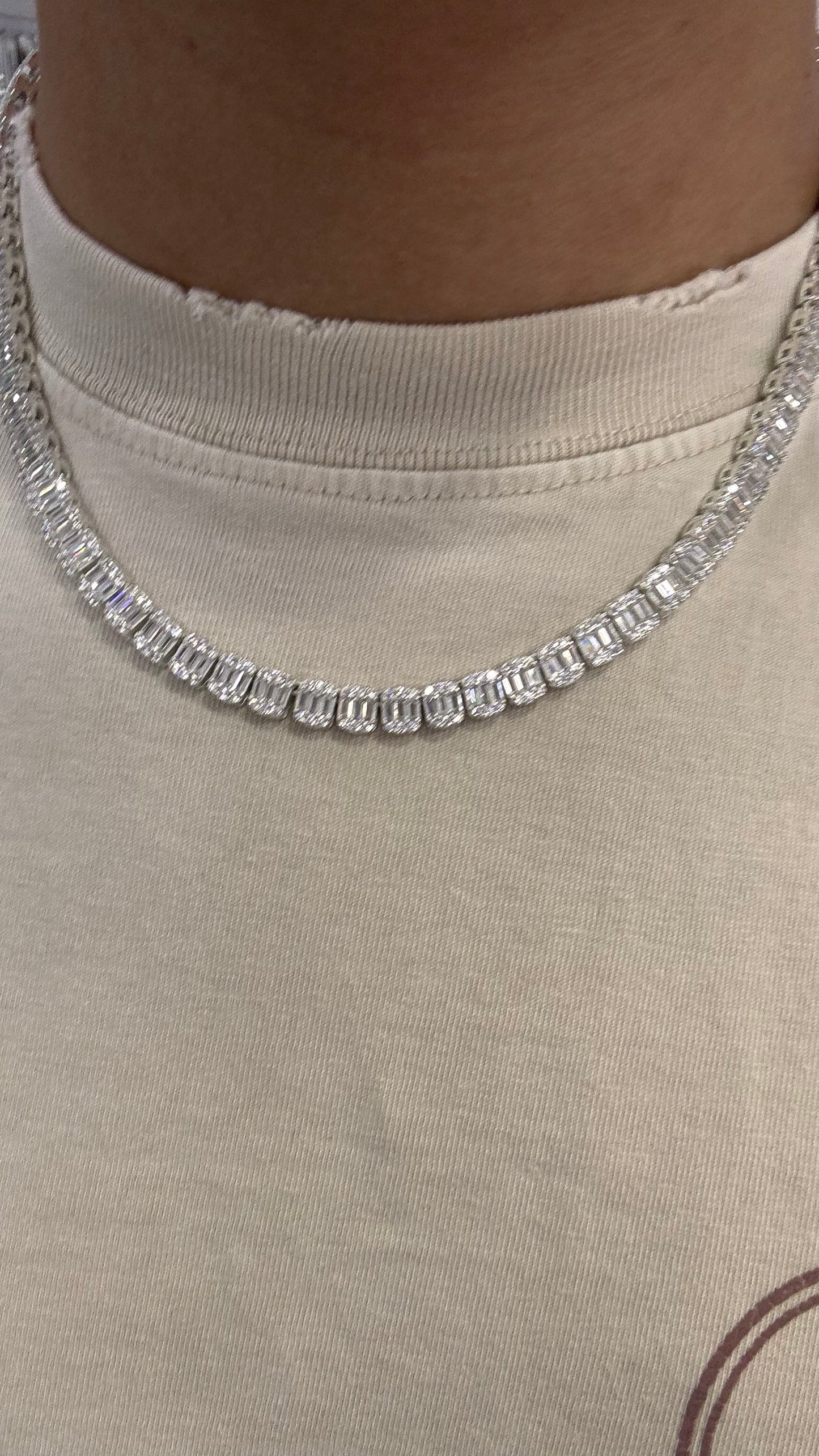 Cadena Baguette Plata.925