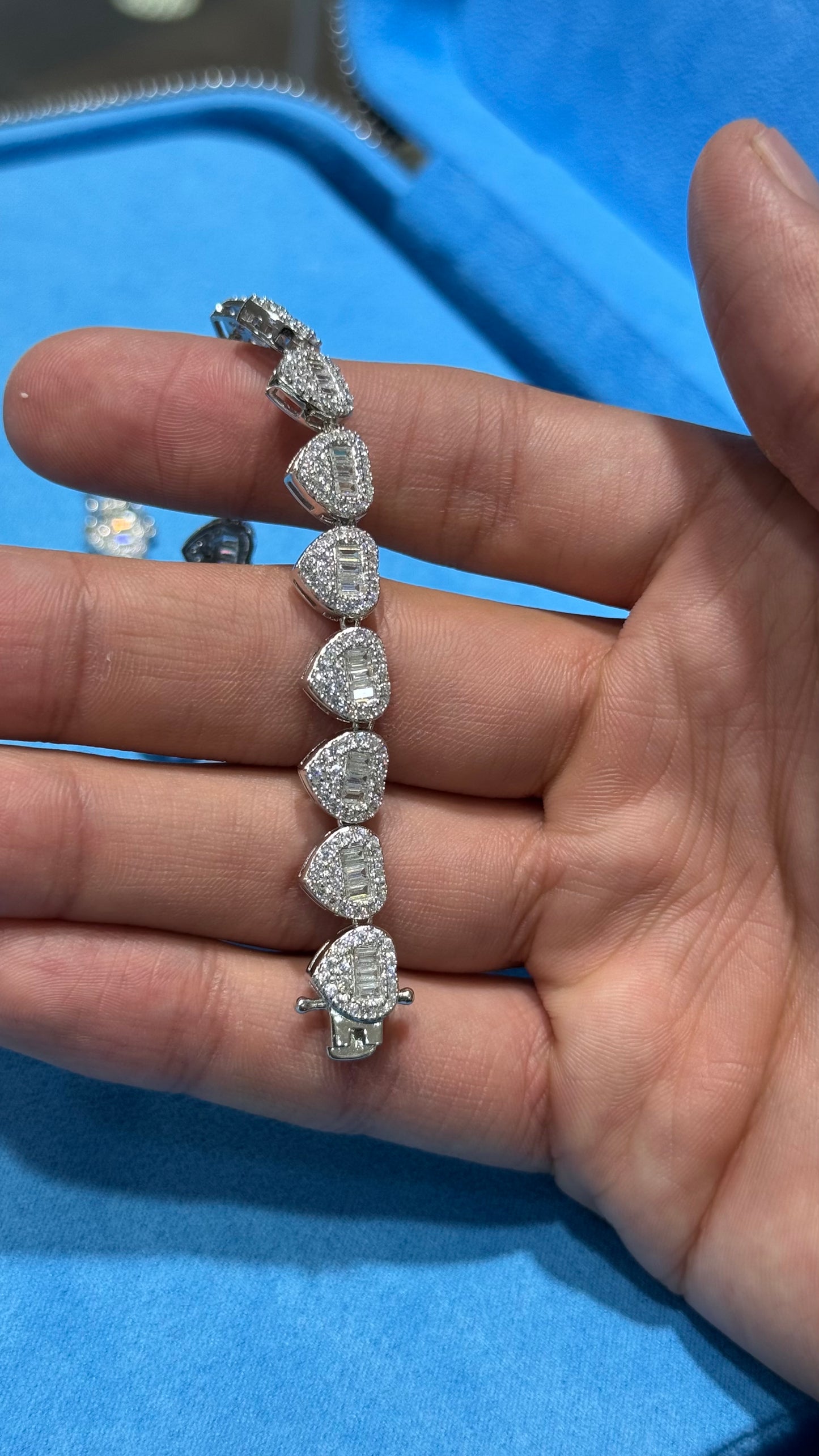 Pulso de Corazones Plata.925