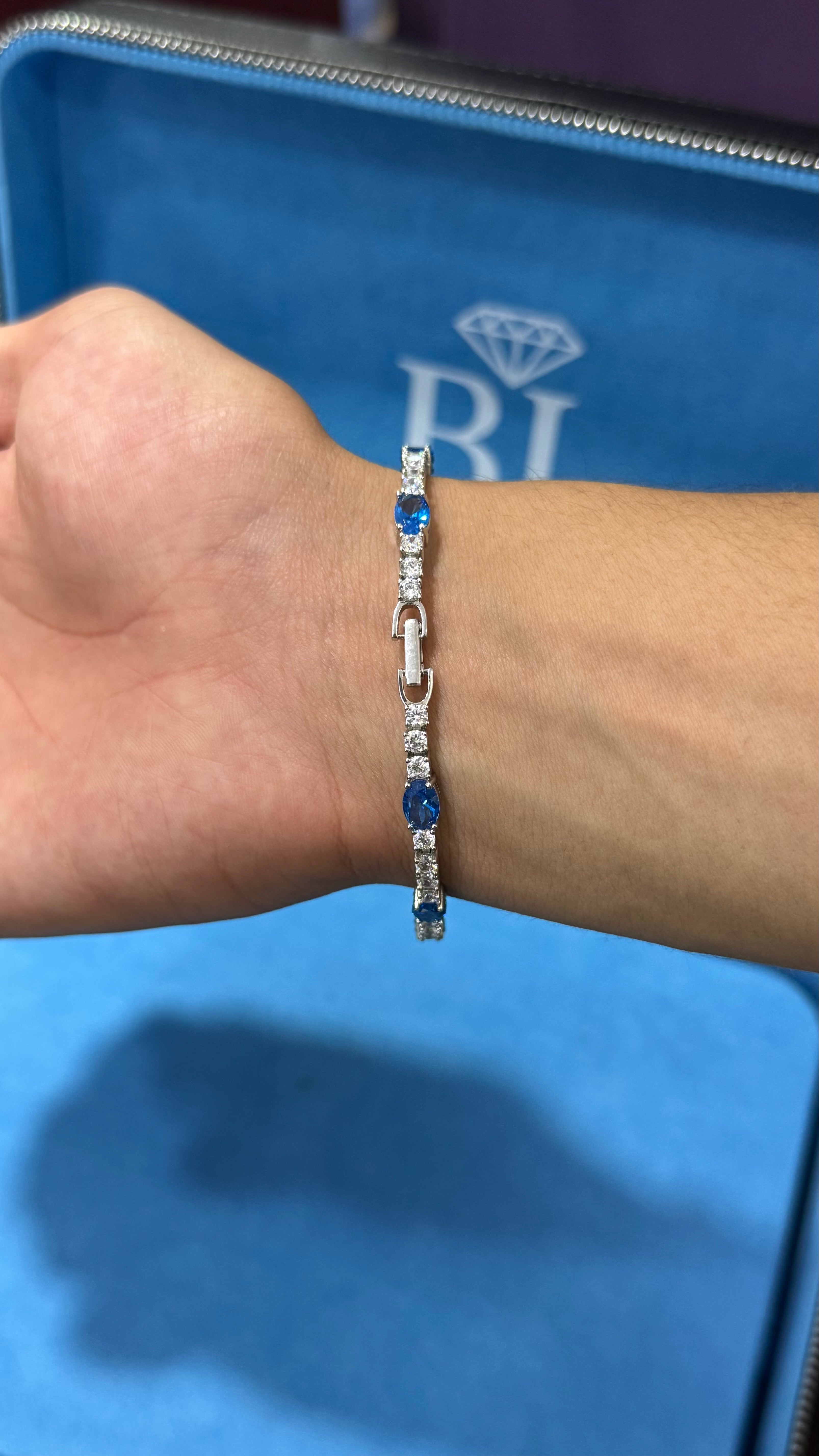 Pulso Corte Esmeralda Plata.925