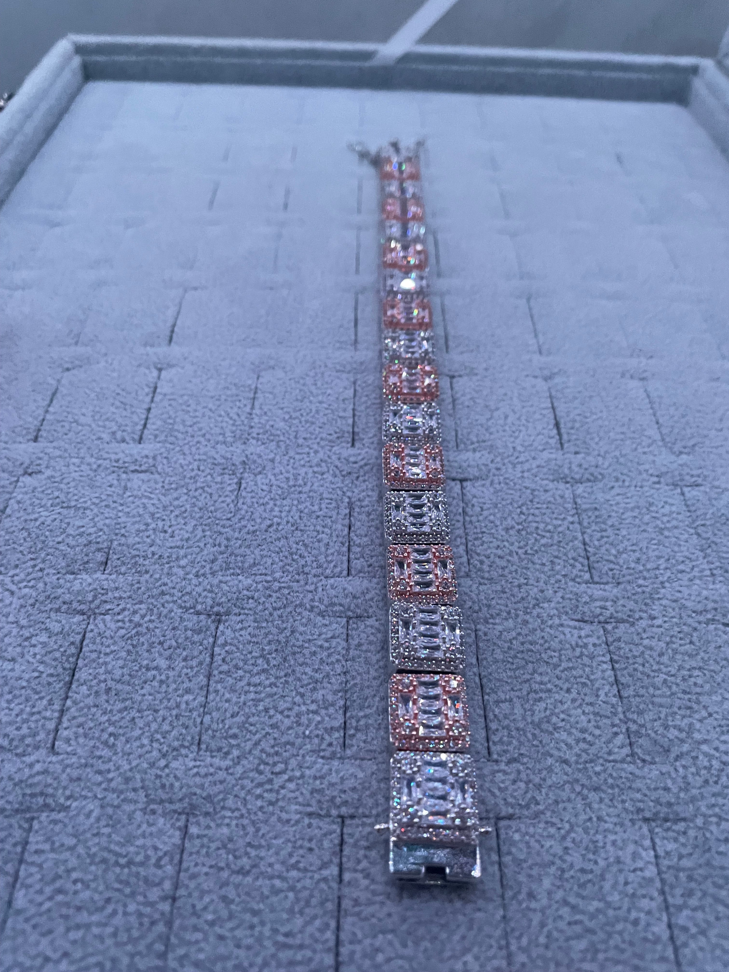 925 Silver Square Bracelet