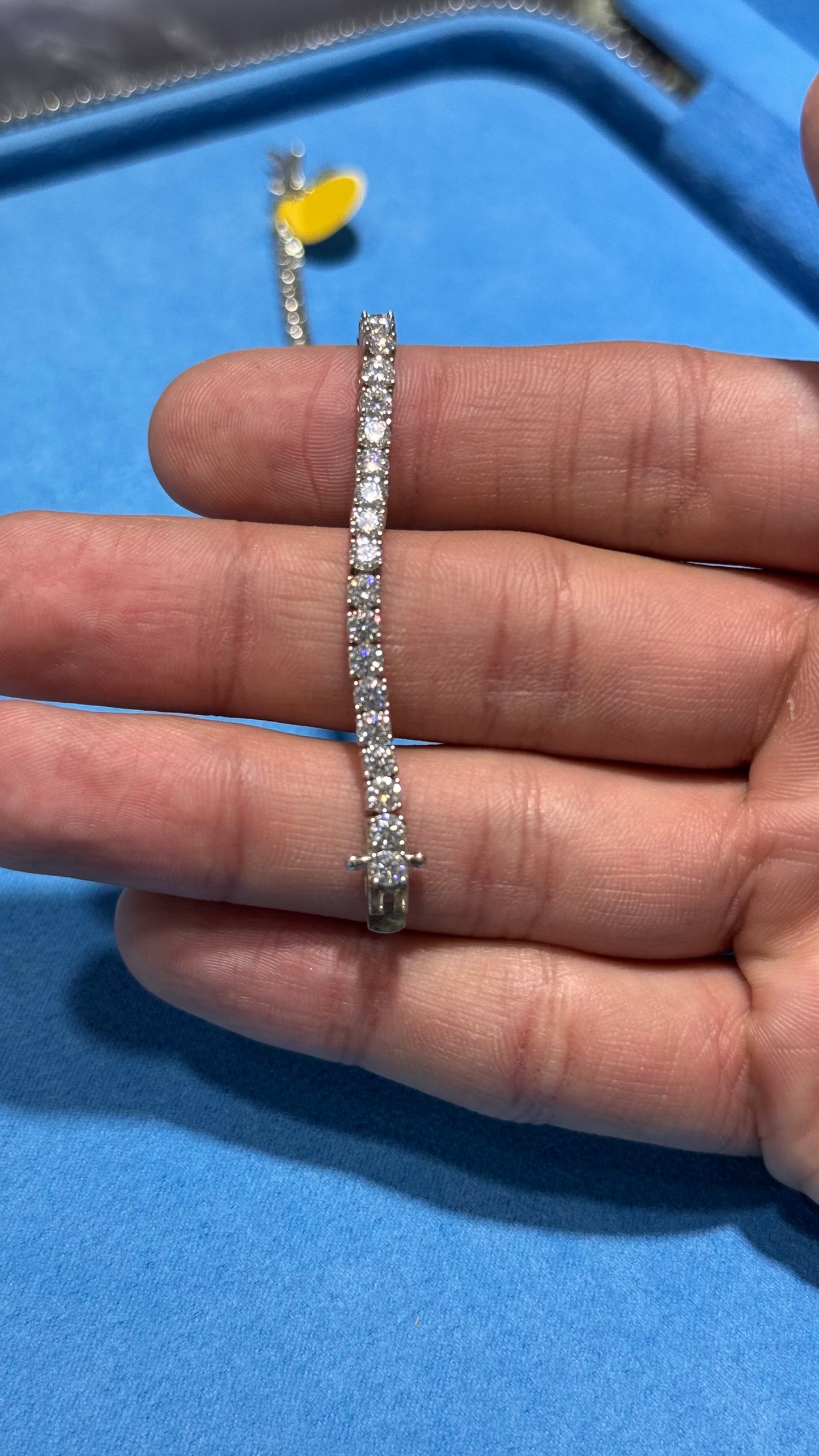 Pulso Tennis Moissanite Plata.925
