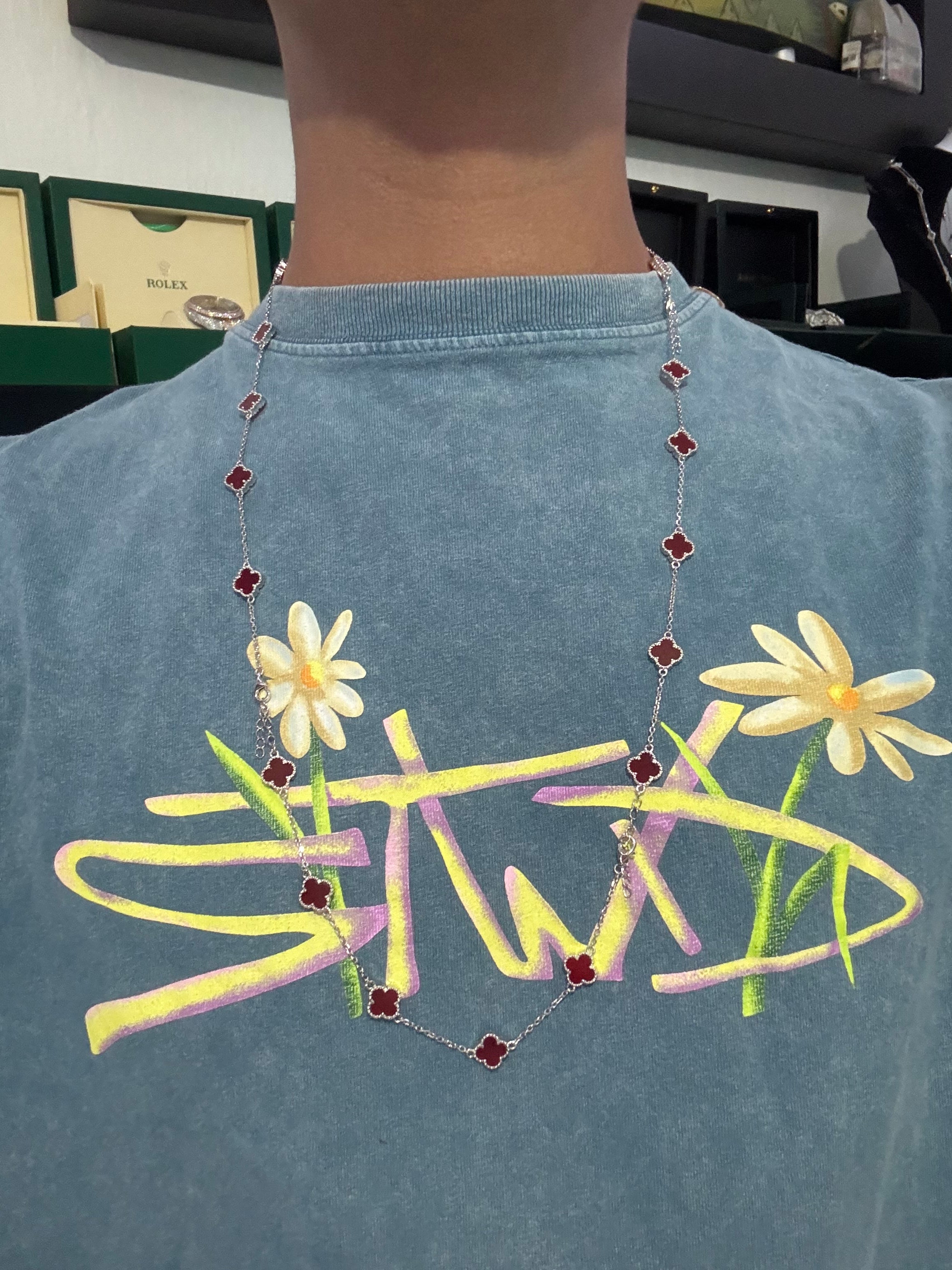 Cadena Vam Cleef Plata.925