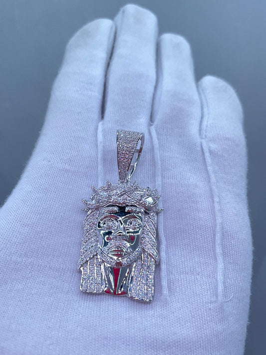 Dije Cara De Cristo Moissanite Vvs 1