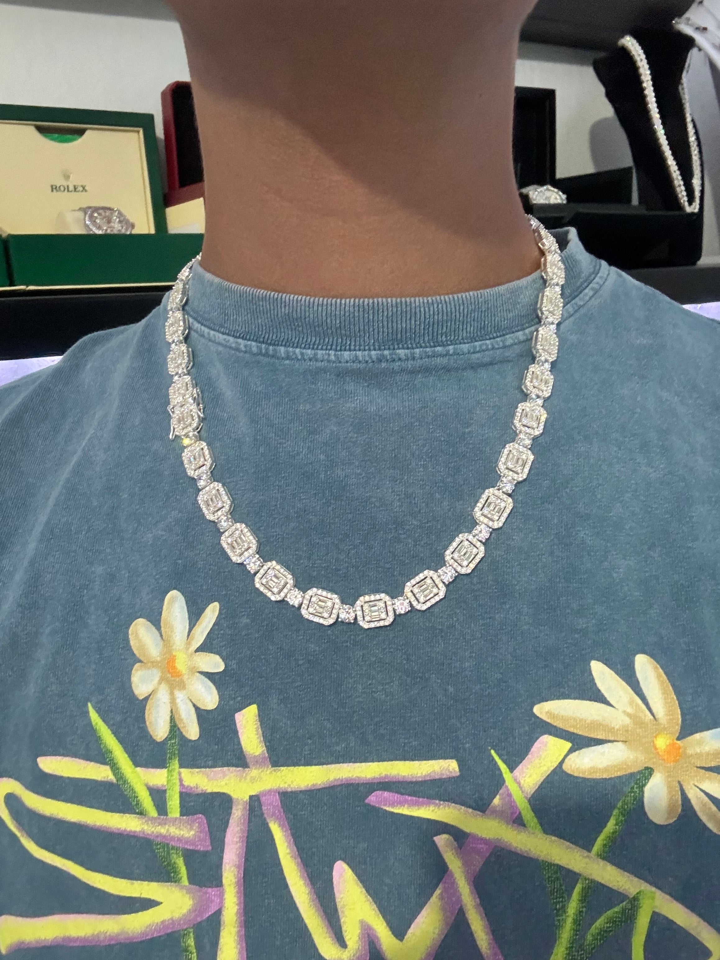 Cadena Cuadrada Plata.925