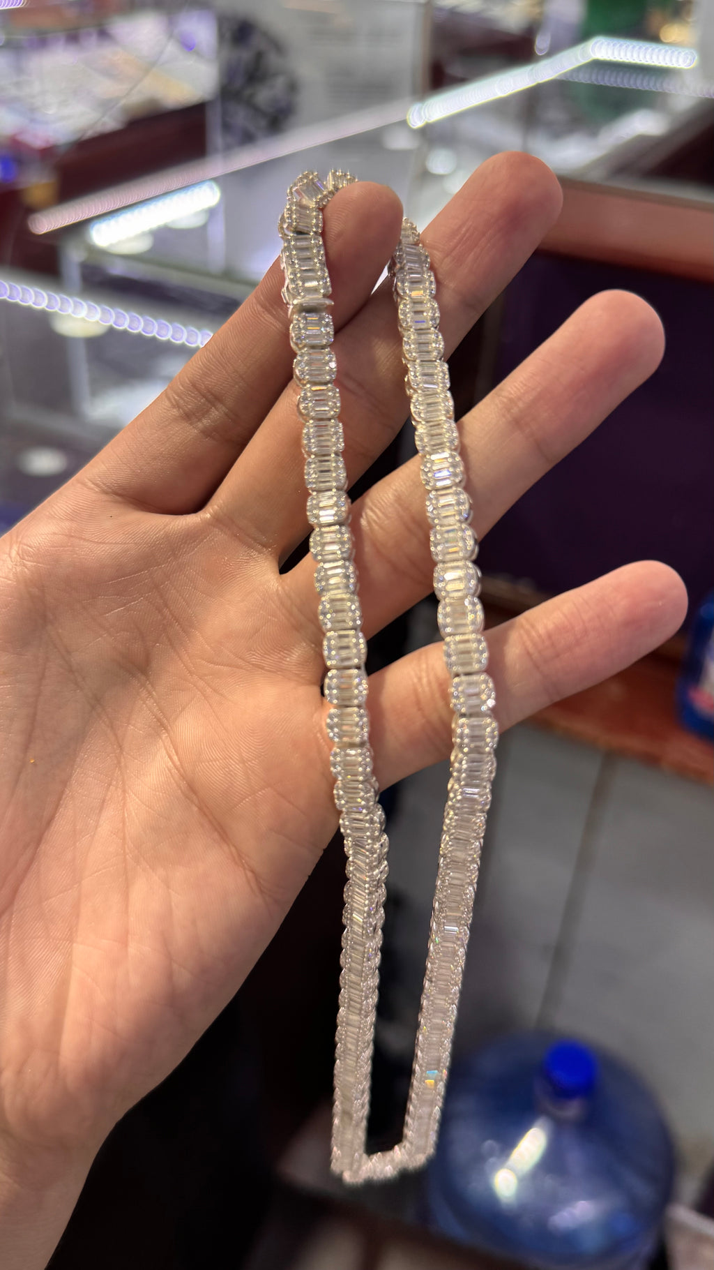 Cadena Baguette Plata.925