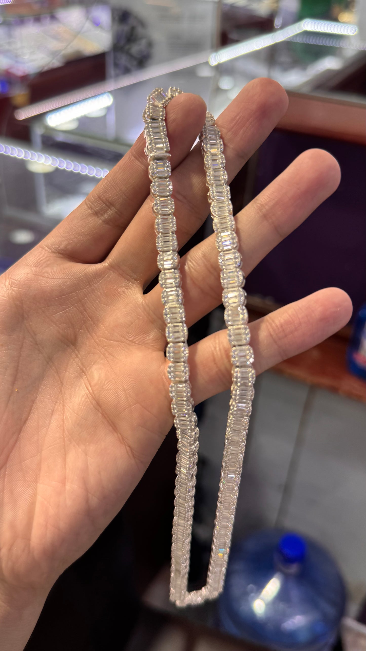 Cadena Baguette Plata.925