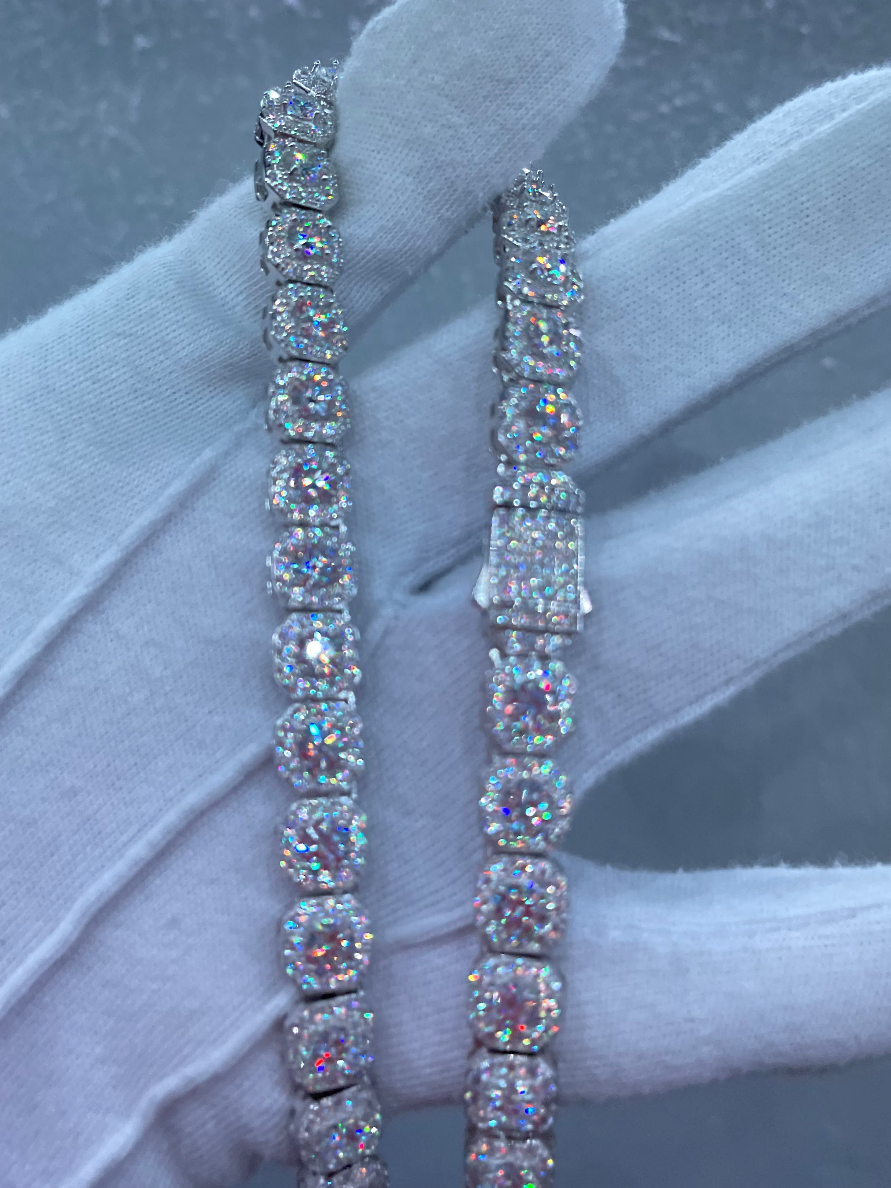 Cadena Tipo Tennis Moissanite