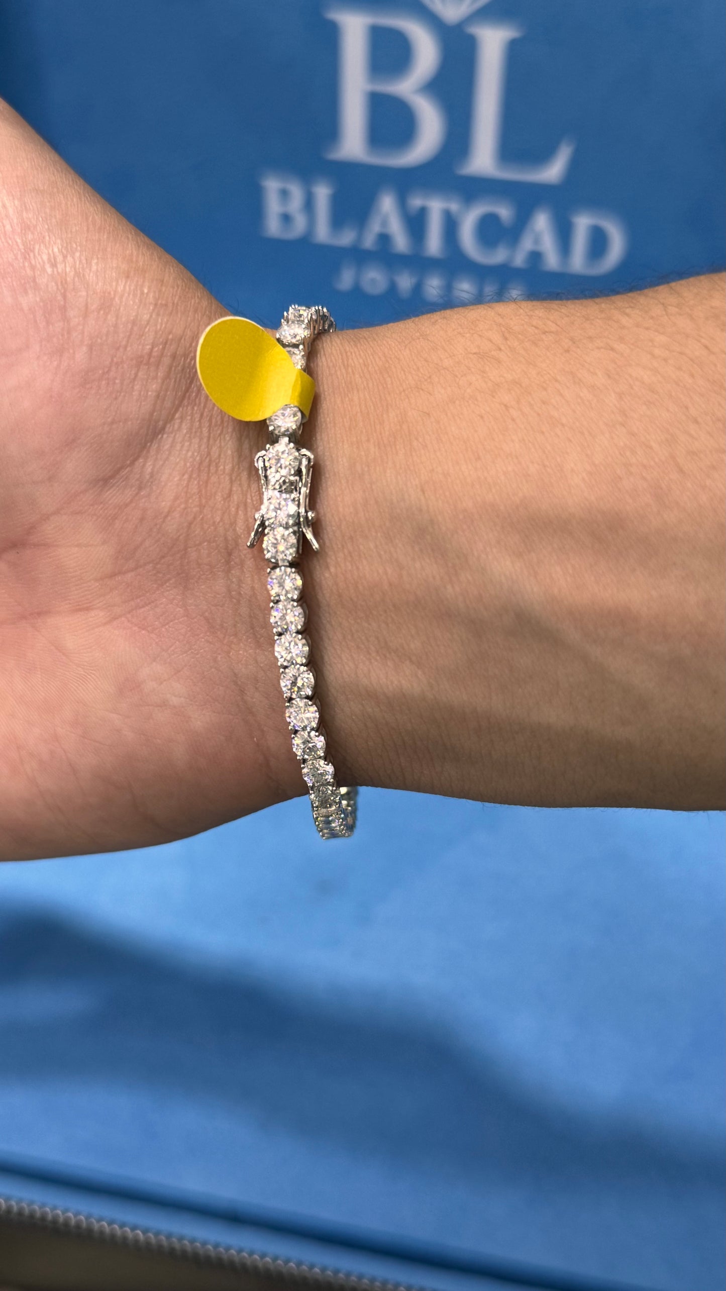 Pulso Tennis Moissanite Plata.925