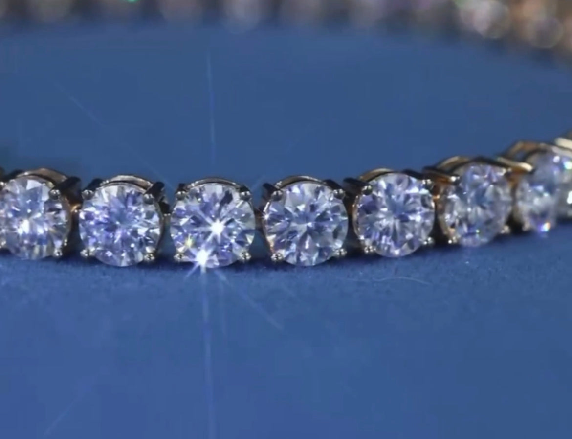 14K Gold Tennis Bracelet