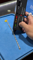 Pulso Tennis X Moissanita Plata.925