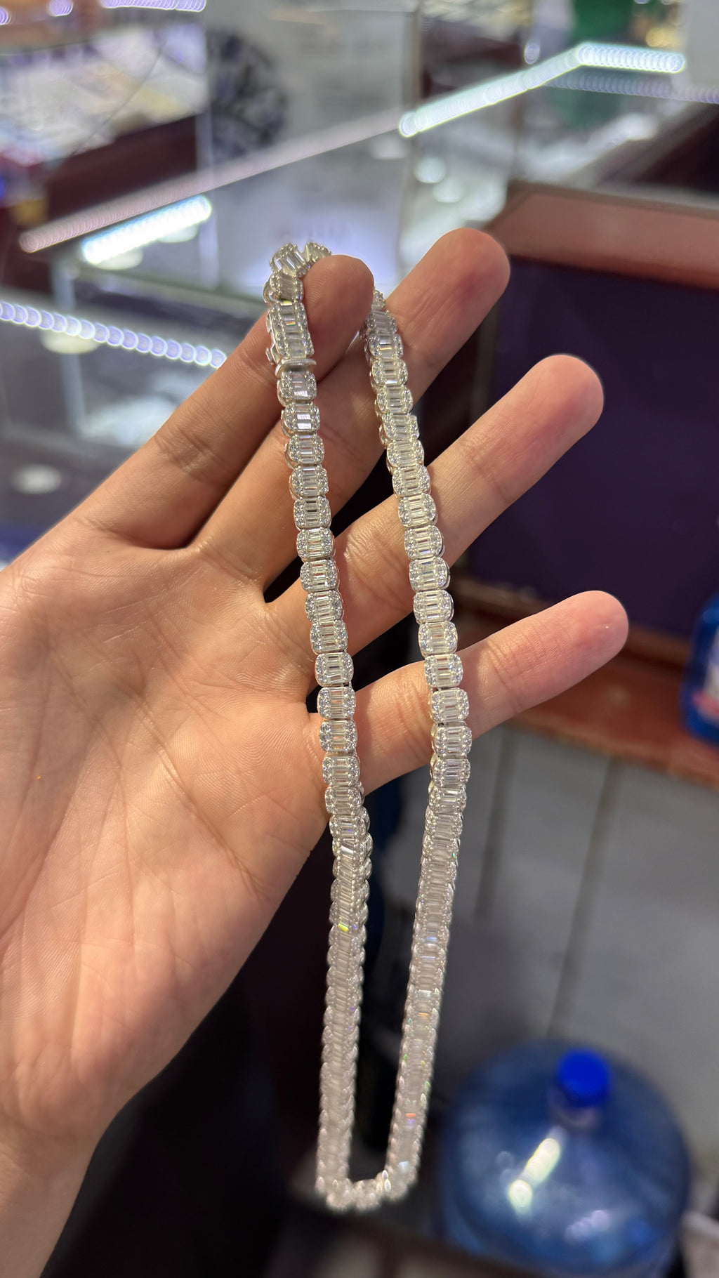 Cadena Baguette Plata.925