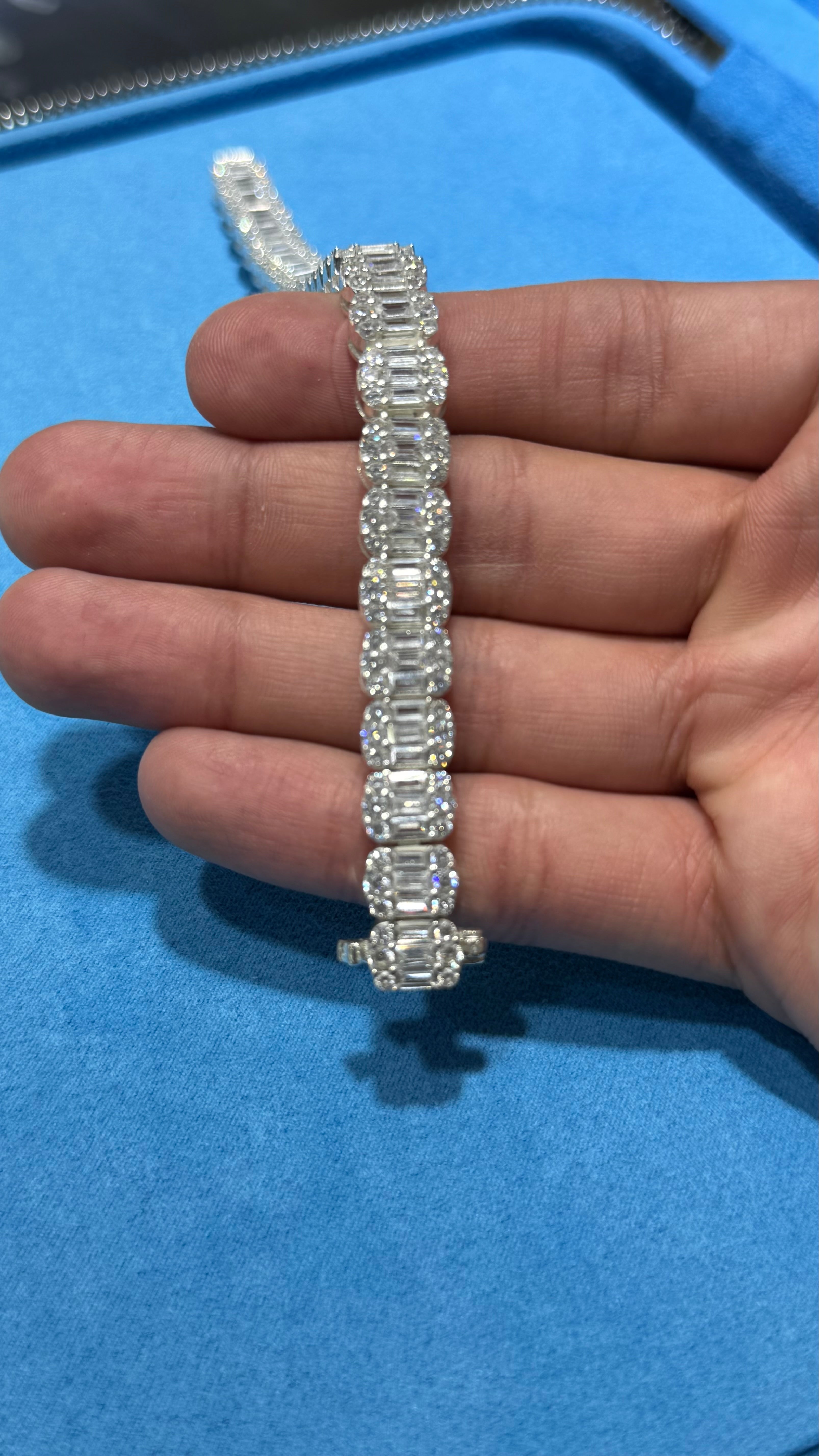 Pulso Baguette Plata.925