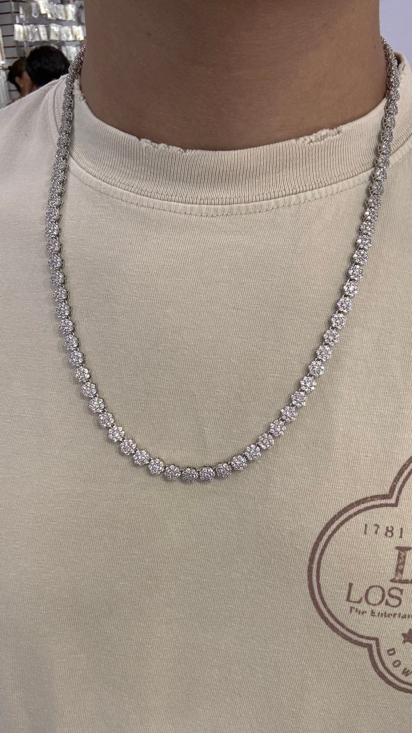 Cadena Tennis Circle Plata.925