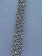 Silver baguette bracelet.925