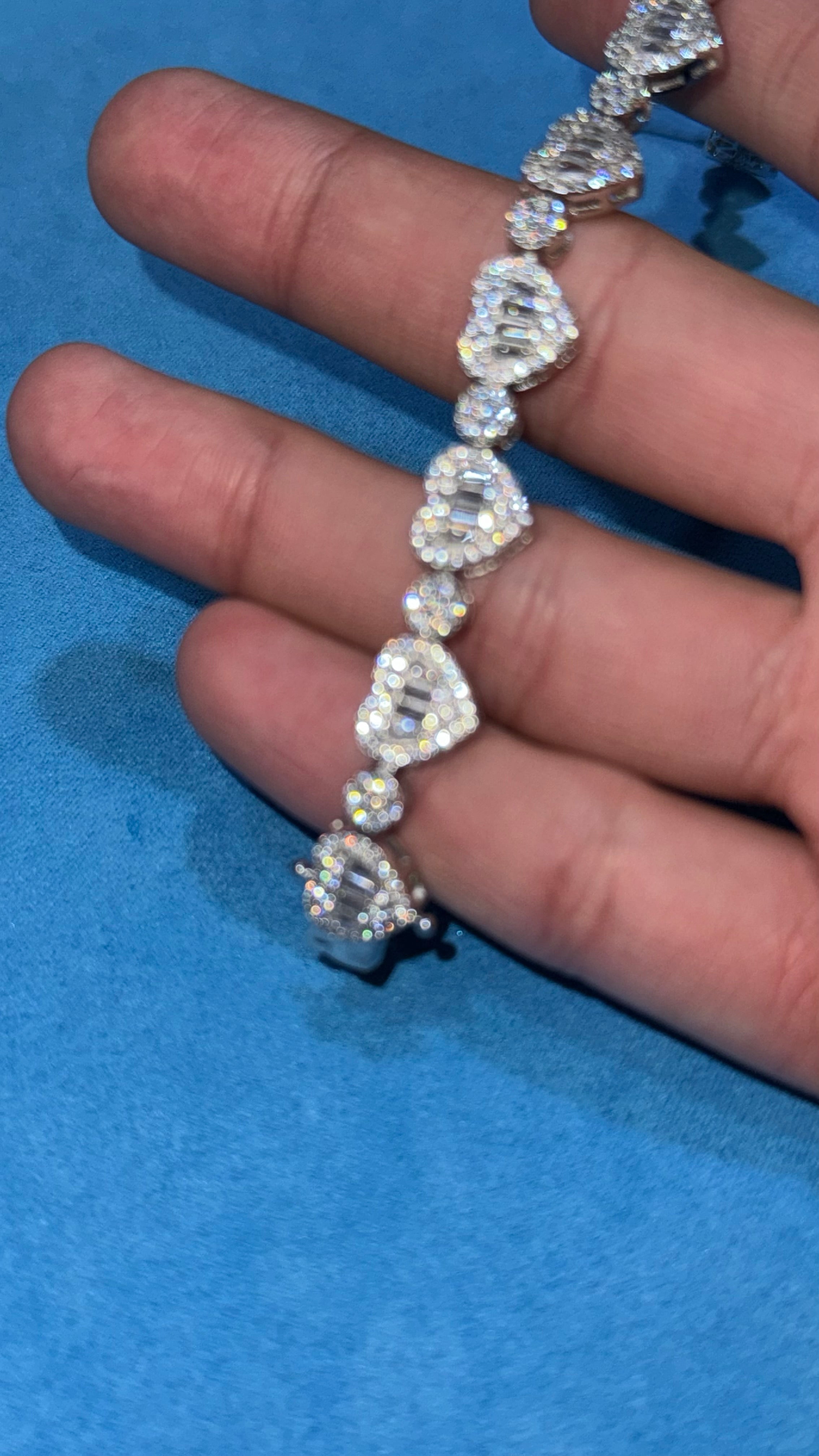 Pulso De corazones Plata.925