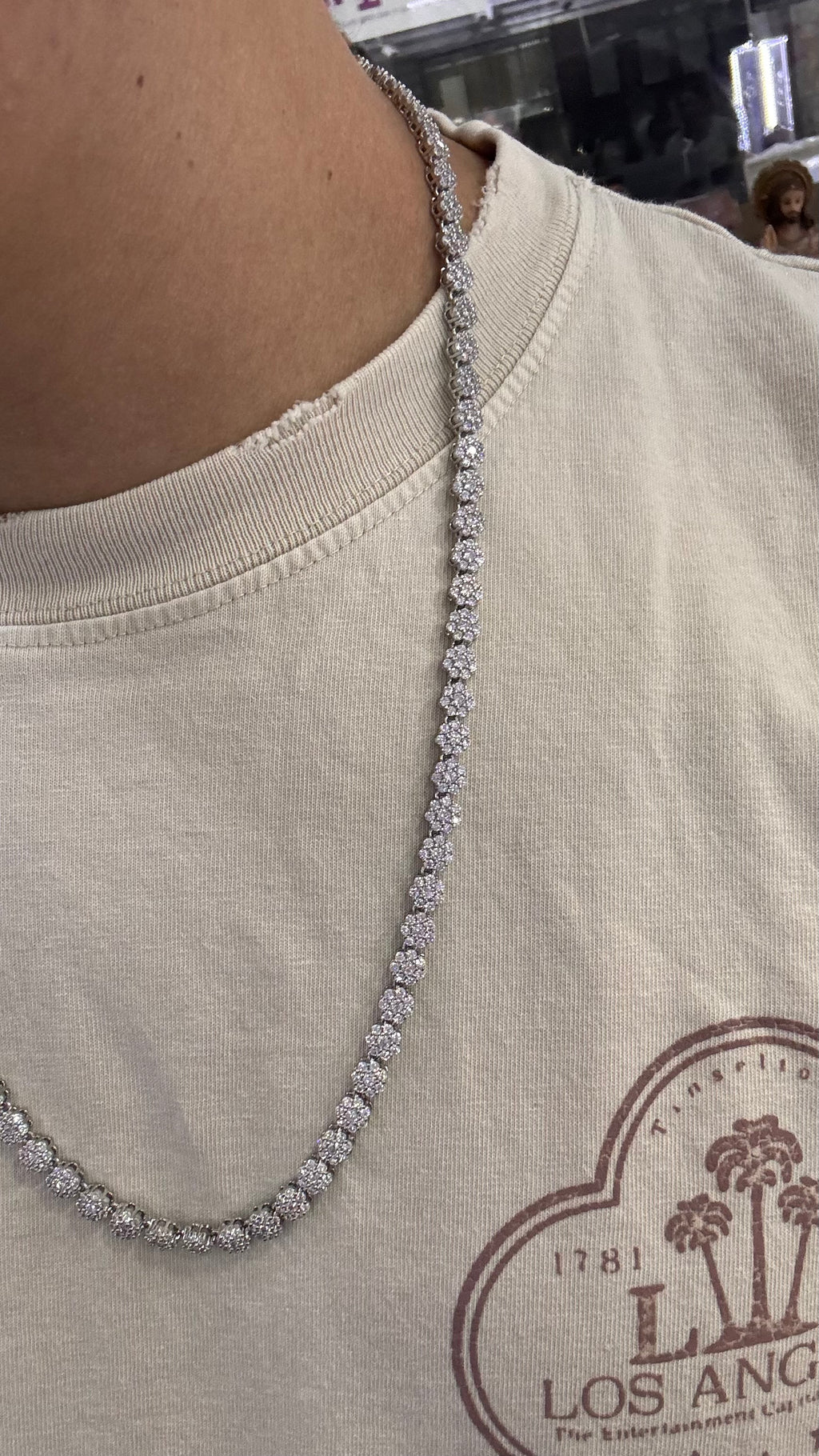925 Silver Tennis Circle Chain