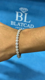 Pulso Tennis Circle Plata.925