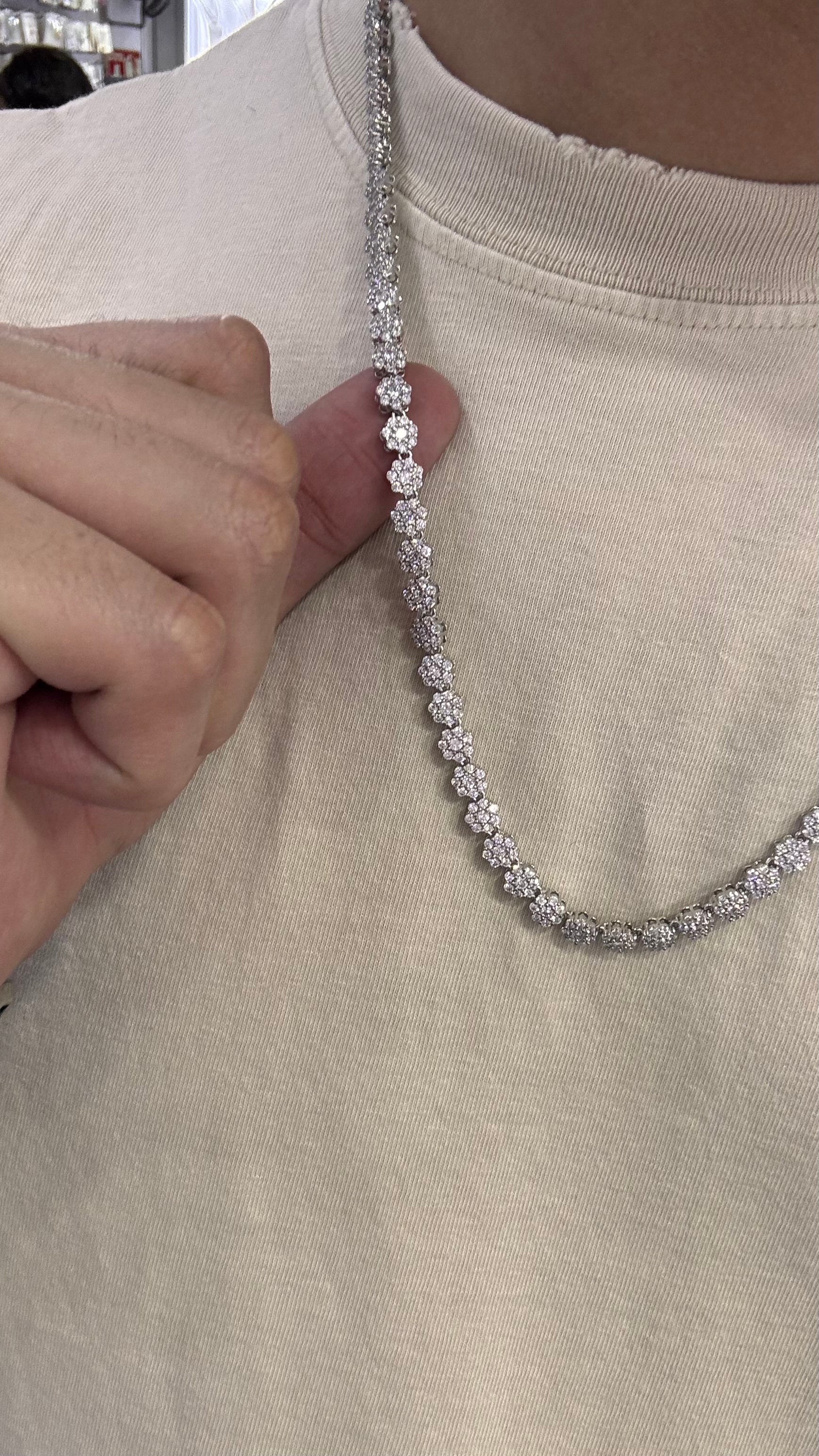 925 Silver Tennis Circle Chain