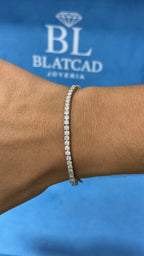 Pulso Tennis Moissanite Plata.925