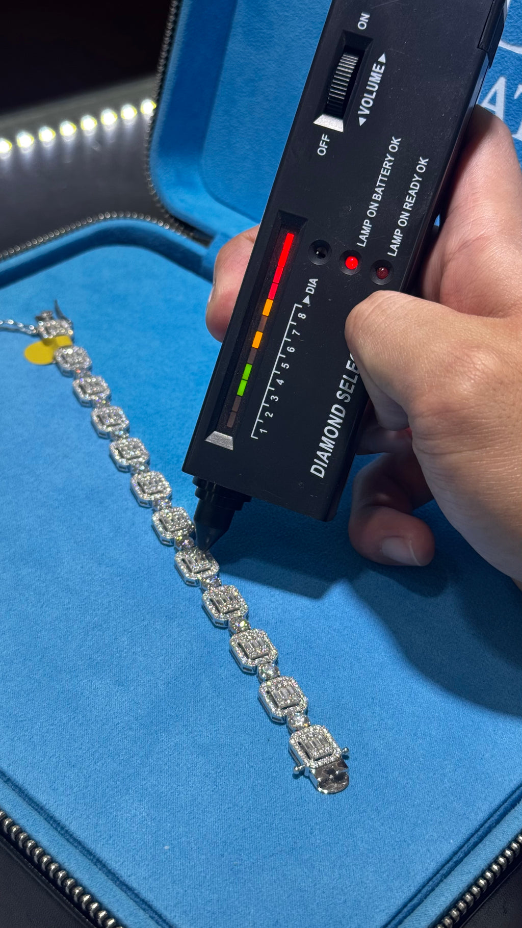 Pulso CuadrFlw Moissanita Plata.925