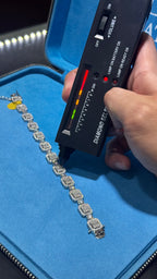 Pulso CuadrFlw Moissanita Plata.925