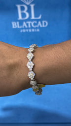 Pulso Crew Moissanita Plata.925