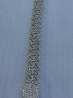 Silver baguette bracelet.925